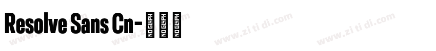 Resolve Sans Cn字体转换 Resolve Sans Cn字体转换